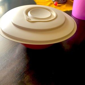Tupperware container red